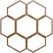 Ekena Millwork Florin Wood Fretwork Pierced Ceiling Medallion, Walnut, 26"OD x 9 1/8"ID x 3/8"T CMWP26X26X0375FOWA - alternate 1